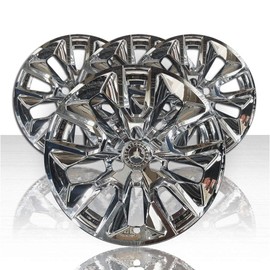 Auto Reflections Set of 4 20" Wheel Skins for Chevy Silverado 2019-2025 - Chrome