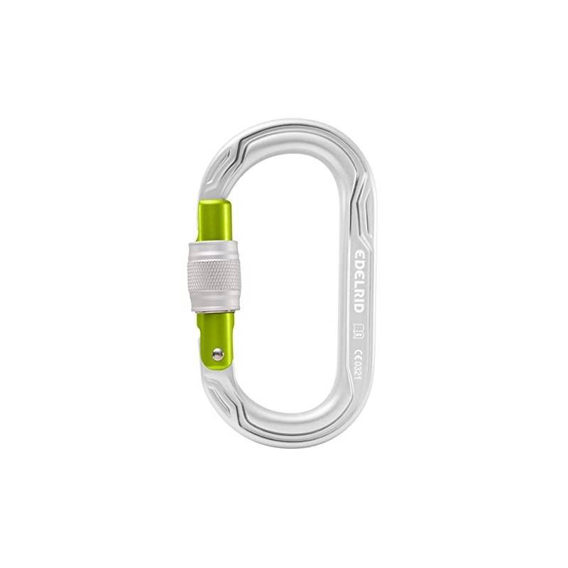 Edelrid Oval Power 2500 Screw Gate II (Color: Silver)