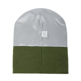 Zylioo XXL Oversize Satin Lined Knit Hat,Large Elastic Winter Beanie for Skiing,Cold Weather Cuffed Skull Cap