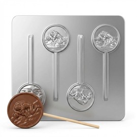 Wrestler Wrestling Lollipop Chocolate Candy Mold 3366