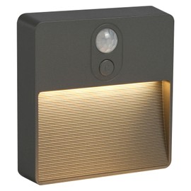 HOTUT Night Light with Motion Sensor, Brightness Dimmable Night Light, 5 Colours Adjustable Indoor Stair Lighting, LED Night Light for Children's Room, Bedroom, Hallway, Stairs