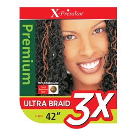 Outre X-PRESSION Ultra Braid Pre-streteched Braid 42" 3X (1 Pack, 44)