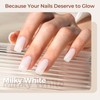 AILLSA Milky White Gel Nail Polish Natural Nude Jelly Gels