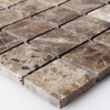 Pattern of Mosaic Tiles Marble Emprador Brown