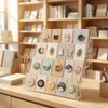4 Tier Acrylic Button Pins Organizer Stand for Badge Display,
