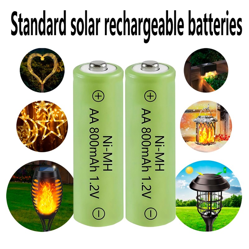 Lombaour AA 800mAh 1.2v Rechargeable Batteries,Double A High Capacity 1.2V