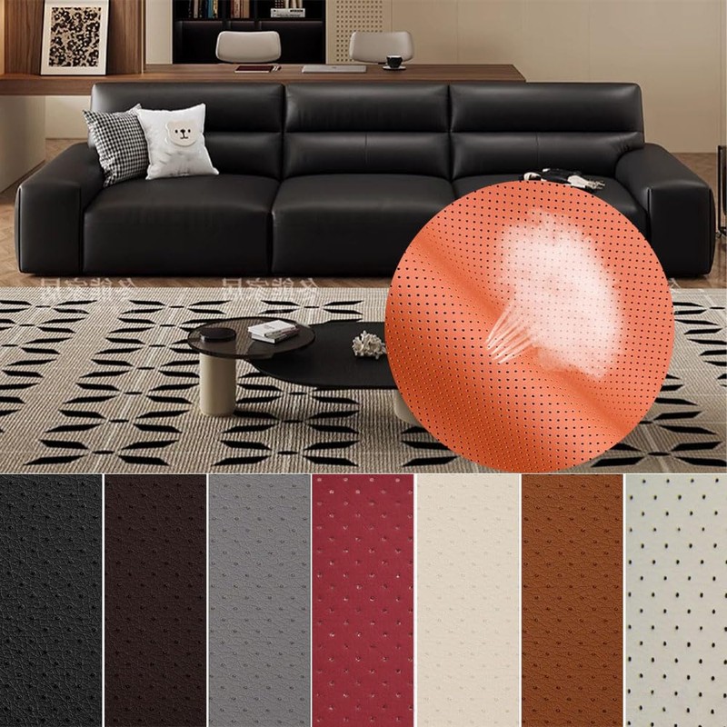 Leather Repair Patch Breathable Perforated Adhesive Self-Adhesive Repair Patch, Furniture