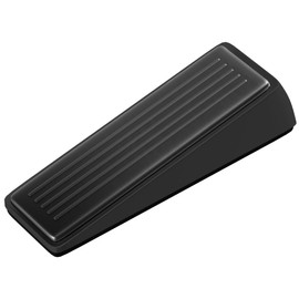 Architectural Hardware - Heavy Duty Zinc Door Stopper with Rubber Anti Scuff Grips - Metal & Rubber Wedge Door Stoppers for Bottom of Door - Modern Door Stops - Doorstop Jam Door Wedge