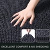 LOCHAS Luxury Bathroom Rug Shaggy Bath Mat 24 x 60