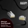 rhinocables RJ45 Connectors, Cat5e Connectors, Ethernet Plug Crimp Ends 8-Pin