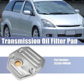 X AUTOHAUX CVT K310 K311 Transmission Filter Oil Pan for Toyota Allion Premio Wish 2.0L 2006-2011 35330-0W090 Transmission Valve Pan
