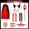 Devil Costume Women's Carnival Vampire Costume Set, Red Devil Cape
