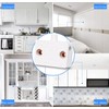 CABLEPELADO 1A 250V White Cabinet Door Contact Switch Push Button