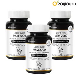 로니웰 Roniwell Joint Care MSM 2000 MSM 120 tablets, 3 units / 로니웰 관절케어 엠에스엠 2000 MSM 120정, 3개