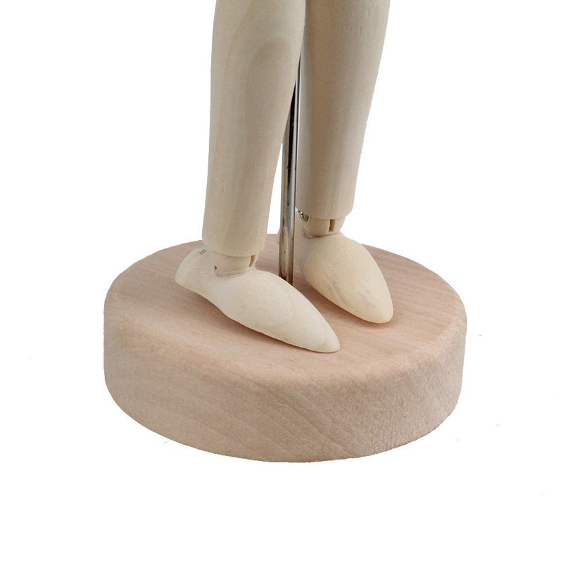 5.5 Inch Artist Wooden Manikin Human Mannequin Flexible Joints Posable