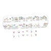FOMIYES Nail Rhinestones Flatback Glass Nail Charms Decorations Glitter for