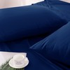 Hafaa Pillow Cases 2 Pack Brushed Microfiber Plain Navy Pillowcases