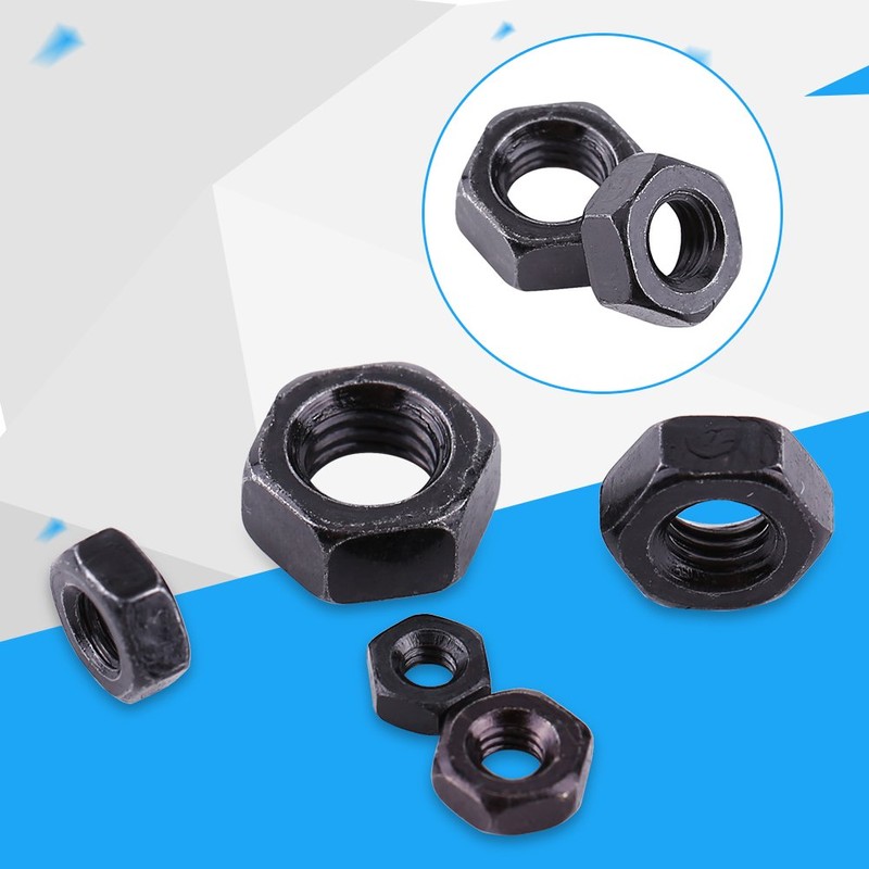 100 Pieces/Set M2-M5 Metric, Fastening Parts Nuts Thread Hex Nuts