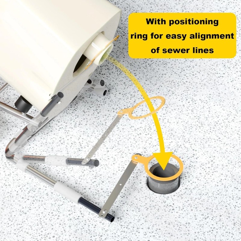 Lymоrехаn Toilet Installation JackStainless Steel Foldable Toilet Cart Jack with