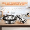 iPower 19inch Trimmer Leaf Bowl Blades Twisted Spin Cut, Sharp