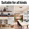 EVALD Floating Shelf Brackets w/ Lip | Hidden Black Carbon