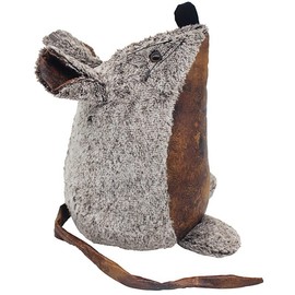 lesser and pavey LP49213 Faux Leather Mouse Design Doorstop | Brown Accessory