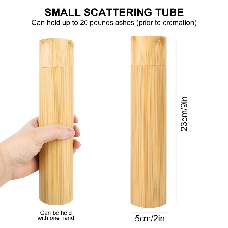 Eco Bamboo Scattering Urn – Biodegradable Scattering Tube for Ashes