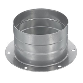 PATIKIL 3 Inch Duct Connector Flange, Metal Straight Pipe Exhaust Hose Flange for Heating Cooling Ventilation HVAC System
