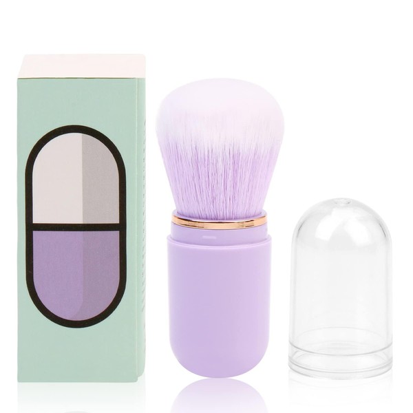 Retractable Kabuki Brush Travel Makeup Brushes Face Blush Brush Foundation