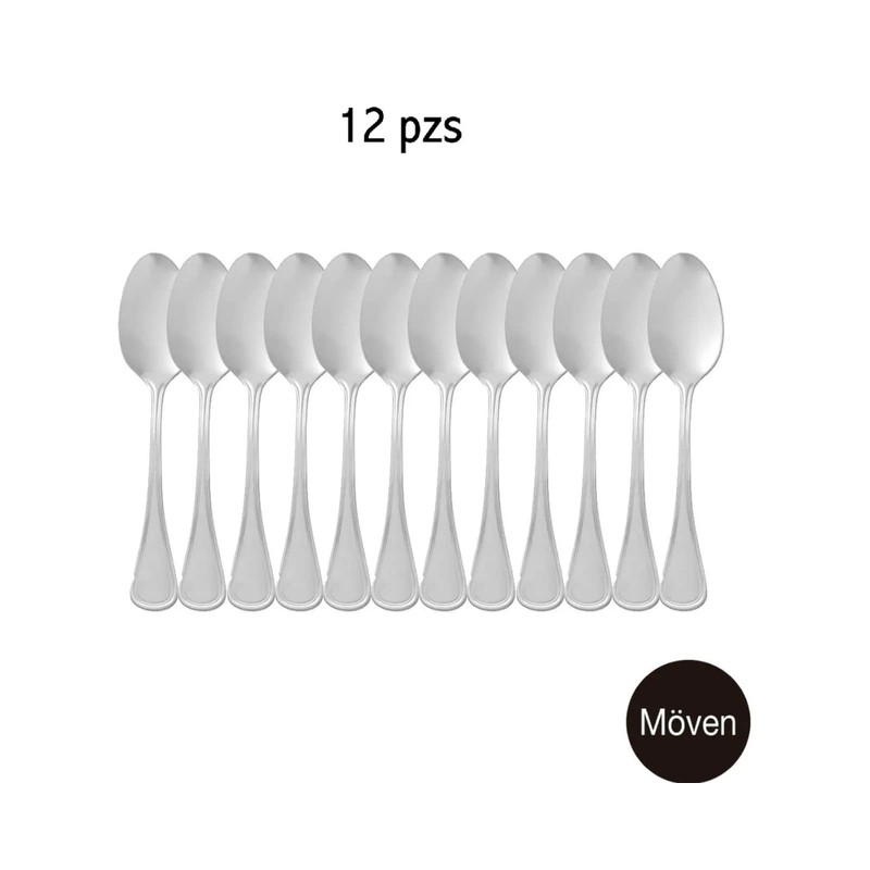 Moven|Set Cuchara Cafetera y Té |Niza ii |12 Piezas |Cuberteria