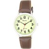 Ravel Glow in The Dark Luminous Dial Watch - Brown