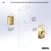Ideal Security Deadbolt for Storm and Screen Doors, Satin Silver,