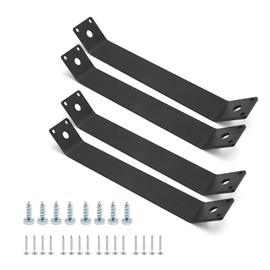 ZUDKSUY 4Pcs Heavy Duty 45 Degree Angle Brackets, 45 Degree Angle Knee Bracket Inside Mount 7-1/8"(150 mm) 6 Holes 11 Gauge Steel Versatile for Supporting Thickness 3mm