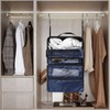Olosar Suitcase Organizer, Travel Luggage Organizer Portable Hanging Travel Shelves