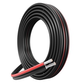 FIRMERST Solar Cable 2 x 6 mm² for Photovoltaic Systems Red Black 5 m