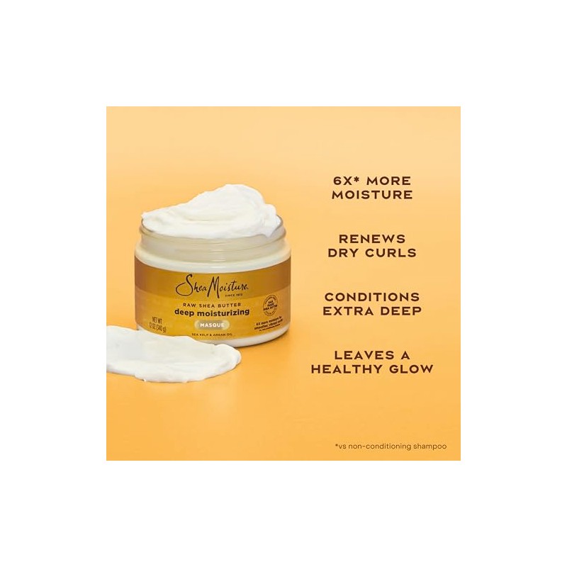 SheaMoisture Raw Shea Butter Deep Treatment Masque Hair Treatment, 12