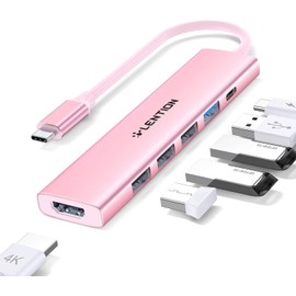 LENTION Hub USB C con HDMI 4K, PD 100W, USB-A 3.0  2.0