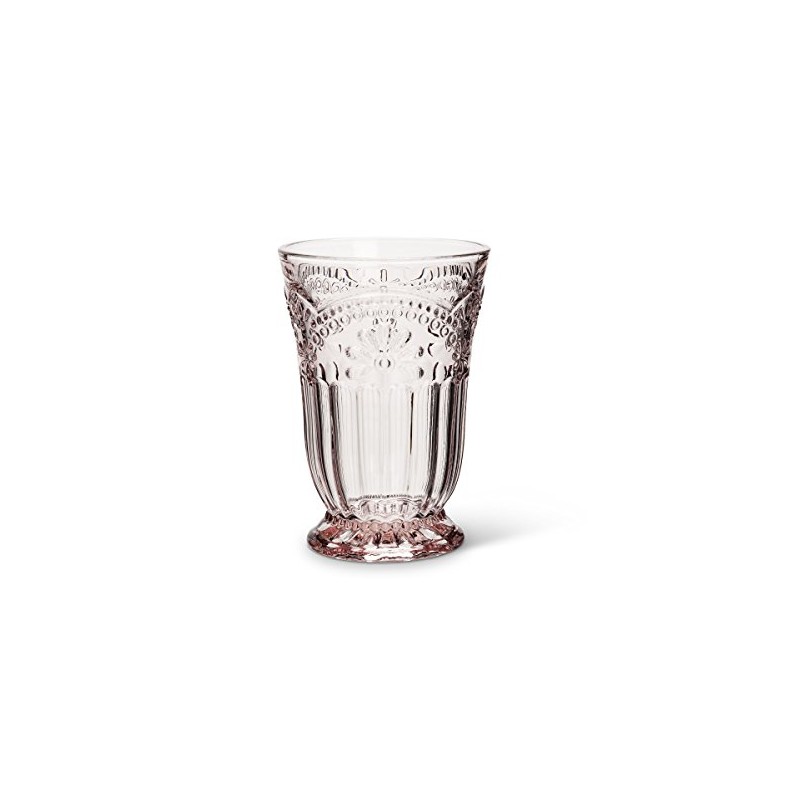 Abbott Collection Glass 27-Desiree/HB Pink Flower Highball