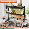 ZDRongZhen Over The Sink Dish Drying Rack,3 tier Full 304