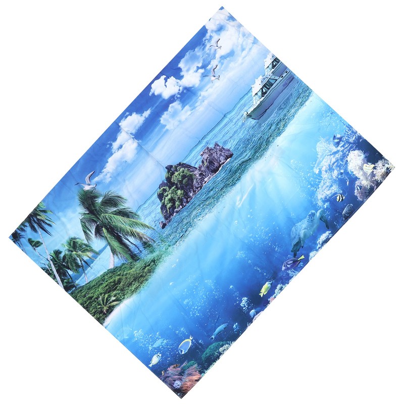 200x150cm Tapestry Scenery Summer Beach Sea View Background Tapestry Home