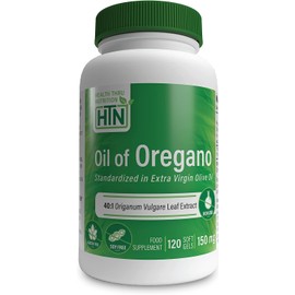 Oil of Oregano 120 Mini-Softgels | Wild Harvested | European 40:1 Origanum Vulgare Equivalent to 600mg Oregano in Extra Virgin Olive Oil | Non-GMO Gluten Free | by Health Thru Nutrition (Pack of 120)