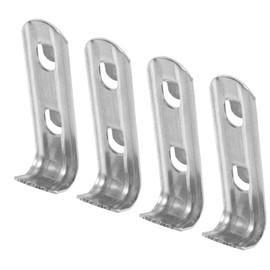 HOMSFOU 4pcs Stainless Steel Beverage Cabinet Shelf Buckle Fridge Shelf Clip Stainless Steel Shelf Support Stainless Steel Freezer Shelf Clips Cooler Shelf Clip Freezer Clamp Hooks