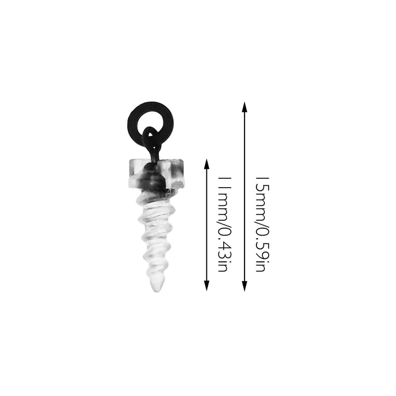EMSea 50Pcs Fishing Lure Screws Replacement Bait Screws Pop Up