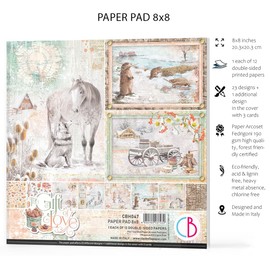 Ciao Bella Paper The Gift of Love 8 x 8 inch Paper Pad