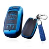 SANRILY Soft TPU 6 Button Key Fob Cover for Dodge