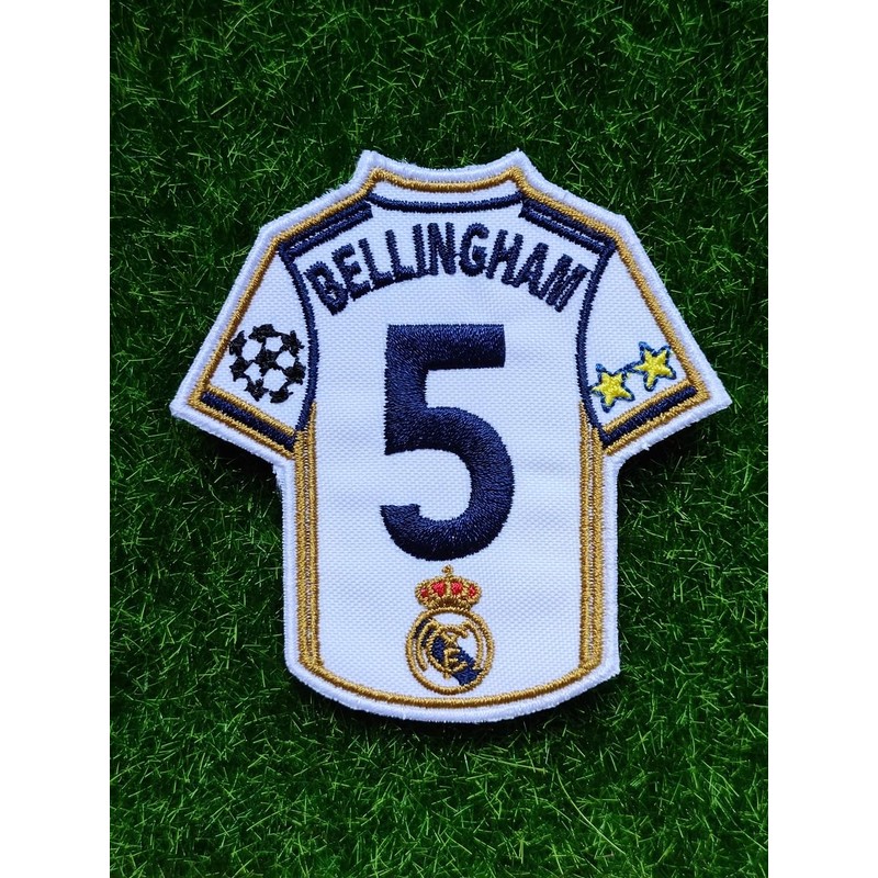 Football Team Player Name Embroidered Badge Patch Iron or Sew