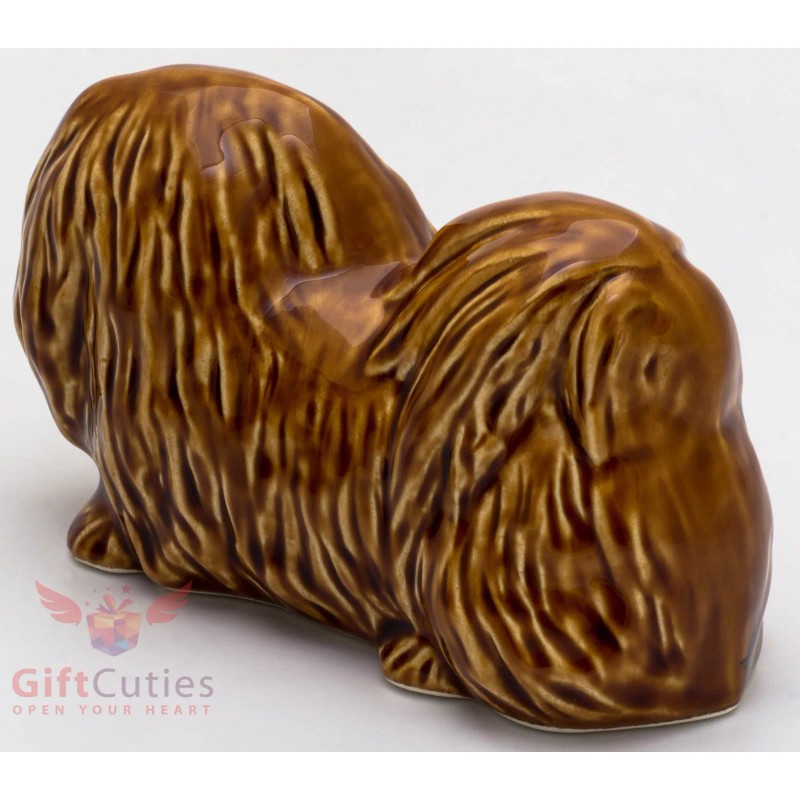 Porcelain Figurine of the Pekingese dog
