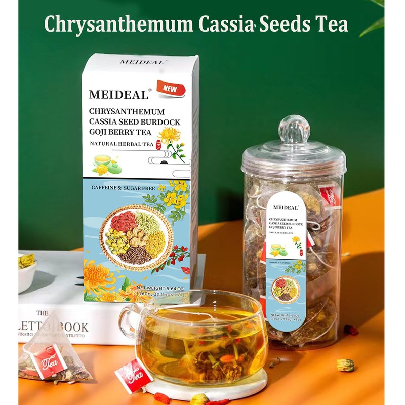 Meideal Chrysanthemum Cassia Seed & Burdock Goji Berry Tea, Liver