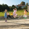 KKPLZZ Skipping Rope with Tangle-Free Adjustable Rope, Soft Beaded Skipping