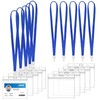 Waterproof Transparent Card Holder with Strap, PVC Horizontal ID Case